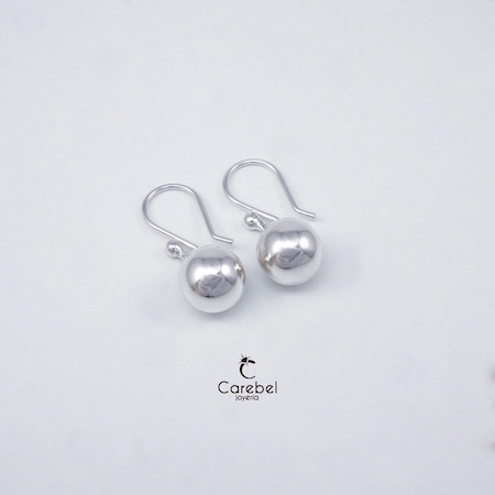 Aretes Esfera con hug ﹟10