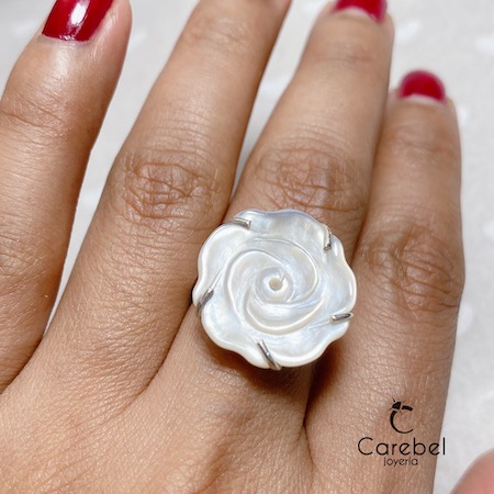 Anillo Flor Nácar