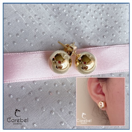 Aretes Esfera Gold